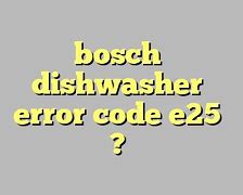 Image result for Bosch Dishwasher Error Symbols