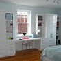 Image result for Built in Wall Shelves with Desk