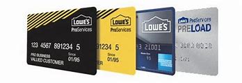 Image result for Lowe's Credit Card Sign