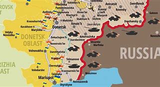 Image result for Map of Ukraine Conflict