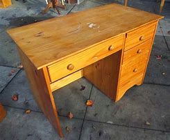 Image result for Pine Wood Desk