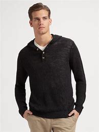 Image result for Buttoned Black Sweater Men