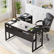 Image result for Home Office Desks Furniture Black