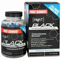 Image result for Hight® Testosterone Booster Black Hardcore Formulation - Caffeine Free 120 Capsules