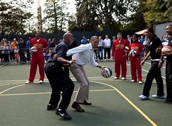 Image result for Obama White House Basketball Court