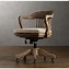 Image result for Vintage Wooden Swivel Desk Chair