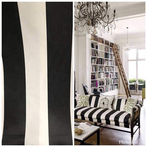 SWATCH Designer Satin Brocade Fabric   Black And White Stripes  