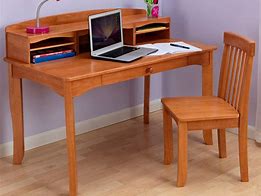 Image result for Wooden School Desk and Chair Set