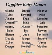 Image result for Cool Vampire Names