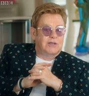 Image result for Elton John without Wig