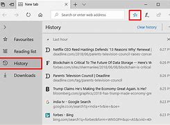 Image result for Microsoft Edge Browser History