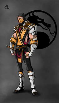 Image result for Scorpion MK11 Anime Drawing