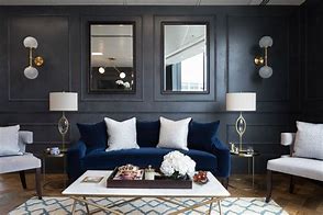 Image result for Living Room Interiors with Charcoal Sofa