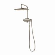 Image result for Dual Shower Head with Handheld Brushed Nickel
