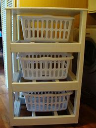 Image result for How to Make a Laundry Basket Rack