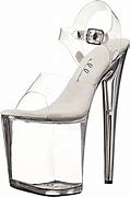 Image result for Clear 8 Inch Heels