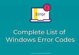 Image result for Windows 1.0 Error Codes