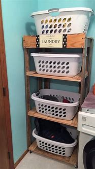 Image result for Baskets for Laundry Room Shelves