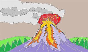 Image result for Sketches of Types of Volcanoes