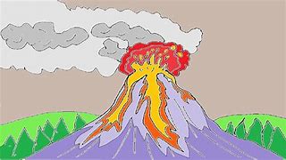 Image result for Sketch Volcano Eruption Smoke