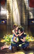 Image result for Zack and Aerith Crisis Core