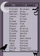 Image result for Gothic Nicknames