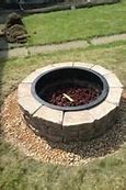 Image result for Lowe's Natura Wall Fire Pit Kit 43.5-In X 12.5-In Concrete Fire Pit Kit In Brown | 17H07FPKSS