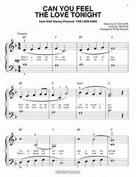 Image result for Can You Feel the Love Tonight Violin Sheet Music
