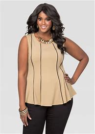 Image result for Flattering Plus Size Peplum Tops