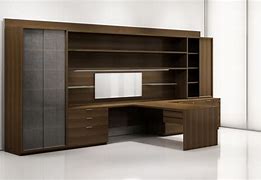 Image result for Wood and Glass Desk