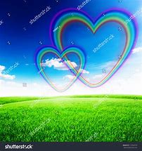Image result for Heart Shape Rainbow Sky