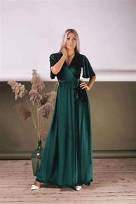 Image result for Short Emerald Green Velvet Dress