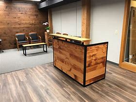Image result for Industrial Reclaimed Wood Office Desk