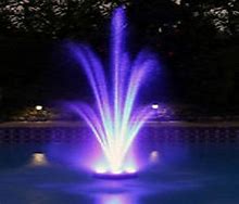 Image result for Alpine Corporation 550 GPH Floating Spray Fountain Pump With LED Lights, Size: One Size, Other