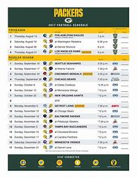 Image result for Green Bay Packers Schedule 2019 Printable