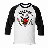 Image result for Our Universe Stranger Things Hellfire Club Raglan T-Shirt