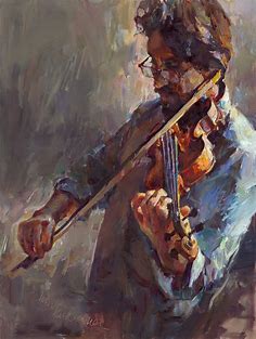 The Violinist | Tom Nachreiner - American Impressionist