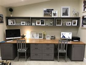 Image result for Modern Home Office Double Desk
