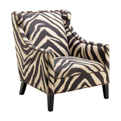 Zebra Print Occasional Chair   Zebra chair, Furniture chair  