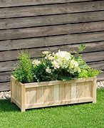 Image result for Wooden Planter Box Front View