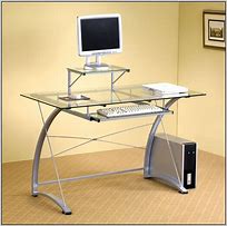 Image result for Glass Computer Table