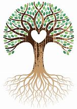 Image result for Heart Tree with Roots