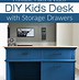 Image result for Kids Desk with Storage UK