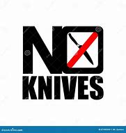 Image result for No Knives On Cardboard Boxes Sign