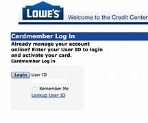 Image result for Lowe's Credit Card Payment Login