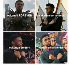 Image result for Wakanda Forever Meme
