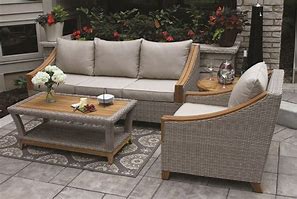 Image result for Teak and Wicker Outdoor Furniture