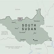 Image result for Map of Africa Showing South Sudan