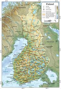 Image result for Printable Map of Finland