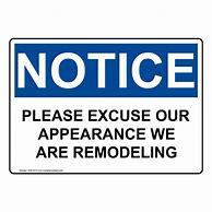 Image result for Signs during Renovation